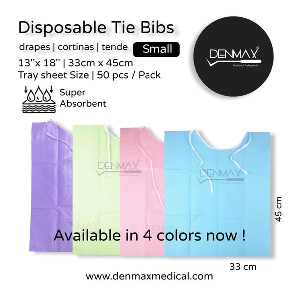 Disposable Tie Bibs -Small,