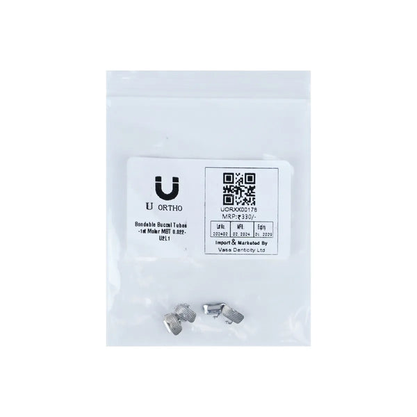 U Ortho Bondable Buccal Tubes - 1st Molar MBT 0.022 - U2/L1