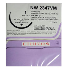 Ethicon Vicryl #1 Absorbable Violet Braided Suture