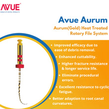 AVUE Aurum - Aurum (Gold) Heat Treated Rotary File System - Pack Of 6 Buy Dental products Online DentalMyntra