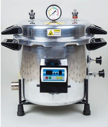 Autoclave With Drum With Electronic Timer - Mirror Finish - 22 Litre Buy Dental products Online DentalMyntra