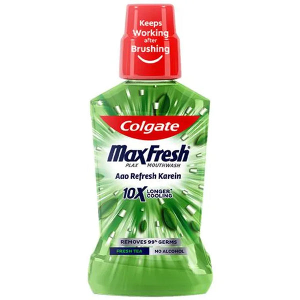 Colgate Maxfresh Plax Mouthwash - Fresh Tea 250ML Buy Dental products Online DentalMyntra