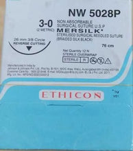 Ethicon Mersilk #3-0 Black Braided Suture Buy Dental products Online DentalMyntra