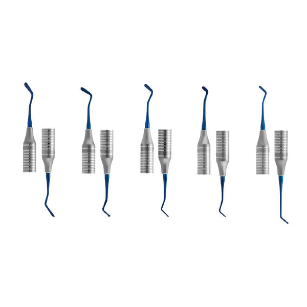 GDC Blue Titanium Coated Composite Instrument Anterior Set Of 5 Pcs (CIAPB5) Buy Dental products Online DentalMyntra