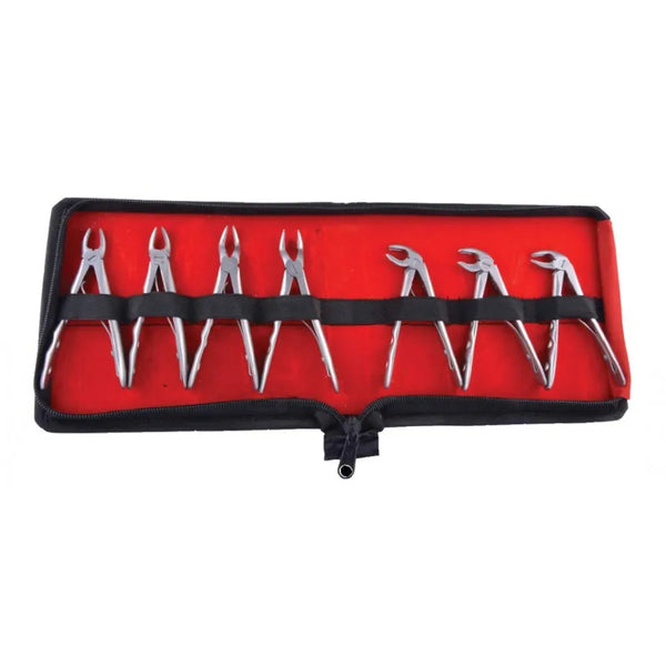 GDC Extraction Forceps Pedo Set Of 7 In Pouch Premium (EFPPP7) Buy Dental products Online DentalMyntra