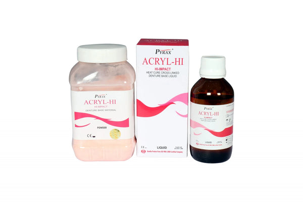 Pyrax Acrylic  Hi Impact Denture Base Liquid heat Cure