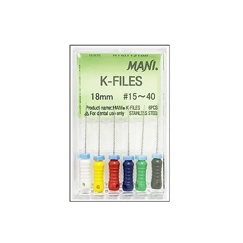 Mani K-File 18mm # 15-40 Buy Dental products Online DentalMyntra