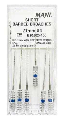 Mani Short Barbed Broaches Buy Dental products Online DentalMyntra