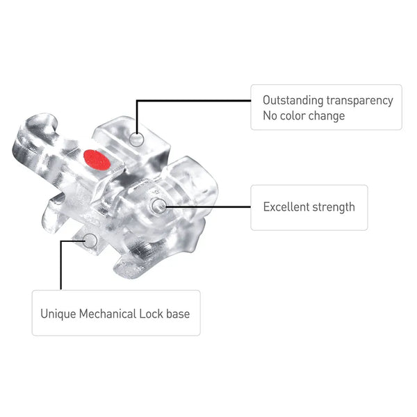 Osstem Orthodontics OK Real Resin With Metal Slot Bracket Buy Dental products Online DentalMyntra