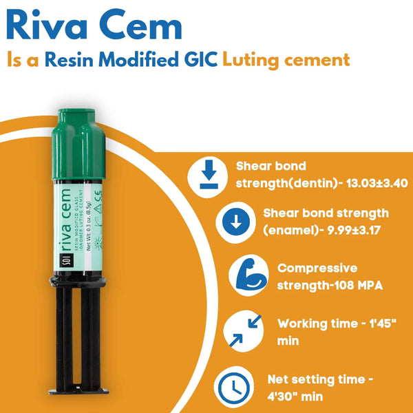 SDI RivaCem - Resin Modified GIC Luting Cement Buy Dental products Online DentalMyntra