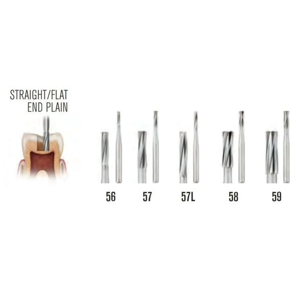 SS White Carbide Burs - Straight - Flat End - Plain Buy Dental products Online DentalMyntra