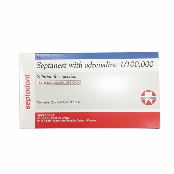 Septodont Septanest 4% Articaine With 1:100,000 Epinephrine Buy Dental products Online DentalMyntra