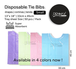 Denmax Patient Bibs Tie Type